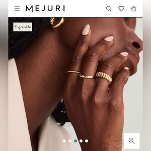 Mejuri 14k solid yellow gold Diamonds Band